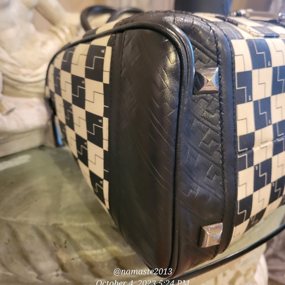 L.A.M.B by Gwen Stefani Checkerboard Speedy Tote Luxury Designer Bag #564 - Picture 5 of 13